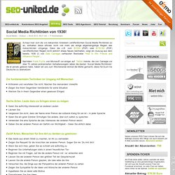 Social Media Richtlinien von 1936! « Social Media