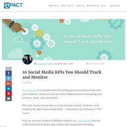 10 Social Media KPIs You Should Track and Monitor