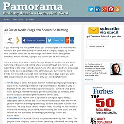 40 Social Media Blogs You Should Be Reading