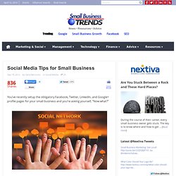 Social Media Tips for Small Business