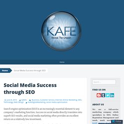 Social Media Success through SEO