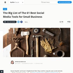 61 Best Social Media Tools for Small Business