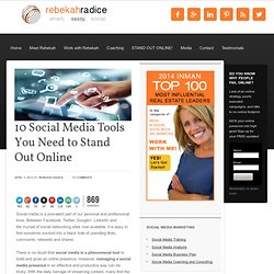 10 Social Media Tools You Need to Stand Out Online