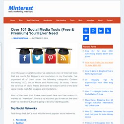 The 101 Best Social Media Tools (Free & Premium) For 2014