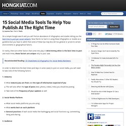 15 Social Media Tools To Help You Publish At The Right Time