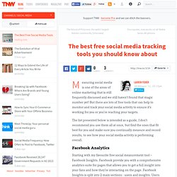 The best free social media tracking tools you should know about