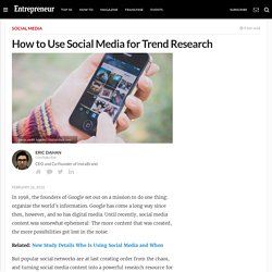 How to Use Social Media for Trend Research