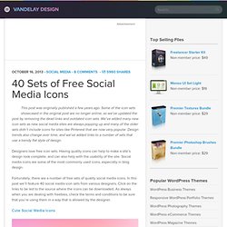 40 Sets of Free Social Media Icons