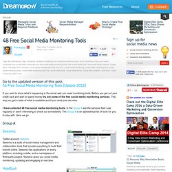 48 Free Social Media Monitoring Tools