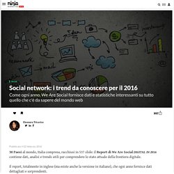 Social network: i trend da conoscere per il 2016