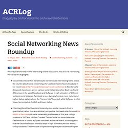 Social Networking News Roundup