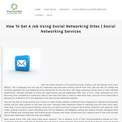 How To Get A Job Using Social Networking Sites