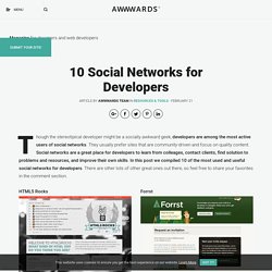 10 Social Networks for Developers