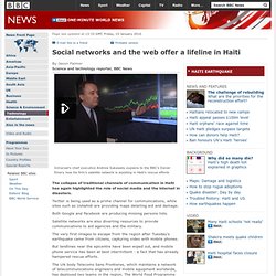 BBCNews - SocialNetworks offer a lifeline