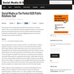 Social Media as The Perfect B2B Public Relations Tool