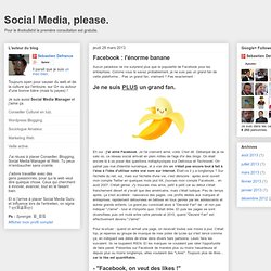 Facebook : l'énorme banane