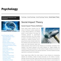 The Social Impact Theory