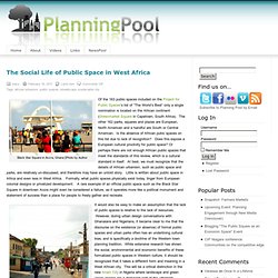 The Social Life of Public Space in West Africa