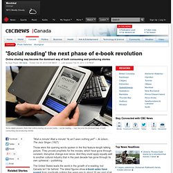 'Social reading' the next phase of e-book revolution - Technology & Science