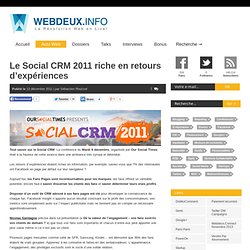 Le Social CRM 2011 riche en retours d’expériences