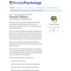 Social Roles and Social Norms