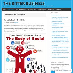 Social Selling – The Bitter Business
