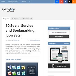 50 Social Service and Bookmarking Icon Sets for Bloggers-Speckyboy Design Magazine
