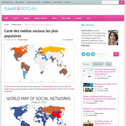 Geek &Social Carte des médias sociaux les plus populaires