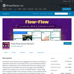 Flow-Flow Social Stream – WordPress plugin