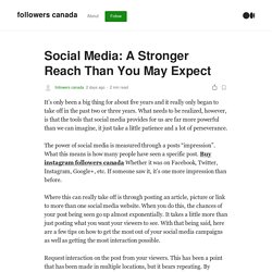 Social Media: A Stronger Reach Than You May Expect