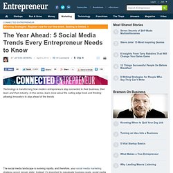 The Year Ahead: 5 Social Media Trends Every Entrepreneur Needs to Know