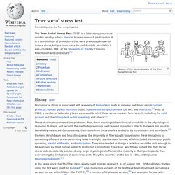 Trier social stress test