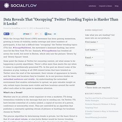 Data Reveals That “Occupying” Twitter Trending Topics is Harder Than it Looks!