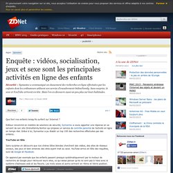 Enquête : vidéos, socialisation, jeux et sexe sont les principales activités en ligne des enfants