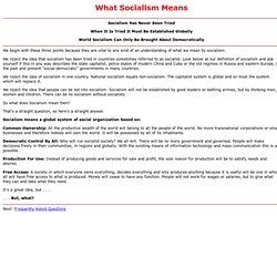 Socialist Party of Canada - What Socialism Means