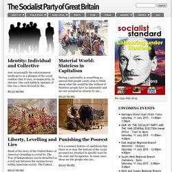 The Socialist Party of Great Britain homepage index