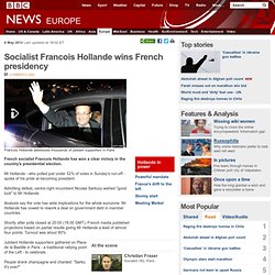Socialist Francois Hollande 'wins French presidency'