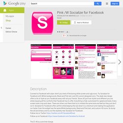 Pink /W Socialize for Facebook