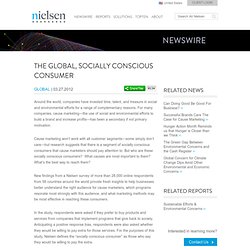 The Global, Socially Conscious Consumer