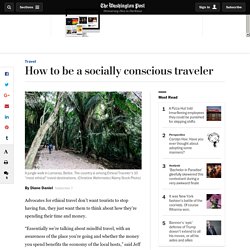 How to be a socially conscious traveler