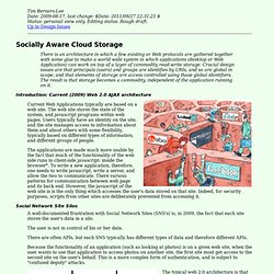 Socially aware cloud storage - Design Issues