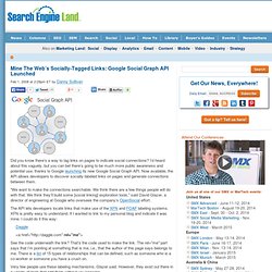 Mine The Web's Socially-Tagged Links: Google Social Graph API Launched