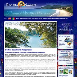 Destino Socialmente Responsable Riviera Nayarit Mexico