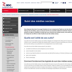 Médias sociaux - Outils de suivis et analyse gratuits