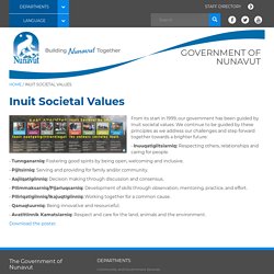 Inuit Societal Values