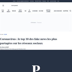 Coronavirus : le top 10 des fake news les plus partagées sur les réseaux sociaux