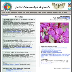 La Societé d'Entomologie du Canada