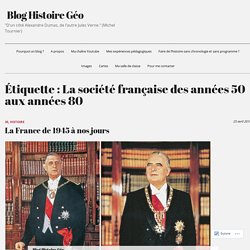 La société française des années 50 aux années 80