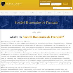 Société Honoraire de Français
