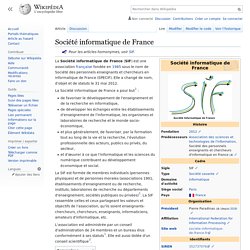 Société informatique de France